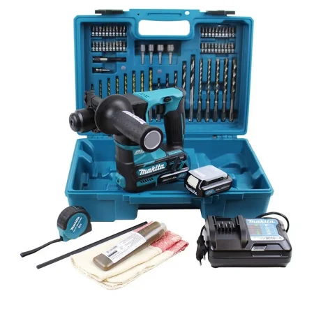 Makita - Akumulatorska bušilica čekić + SET PRIBORA SDS Plus HR166DWAE1