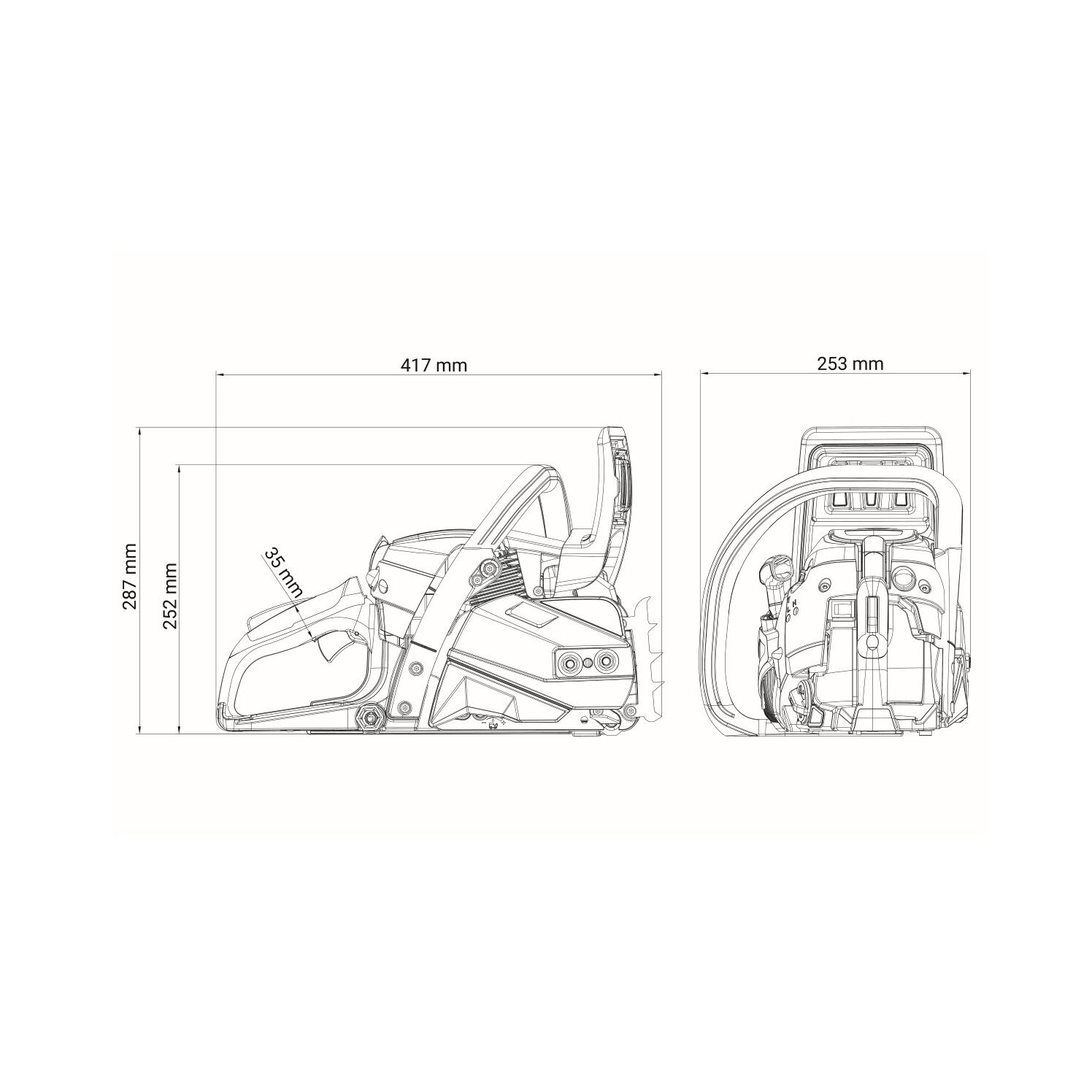 Villager motorna testera VGS 4125 PE (EURO 2)