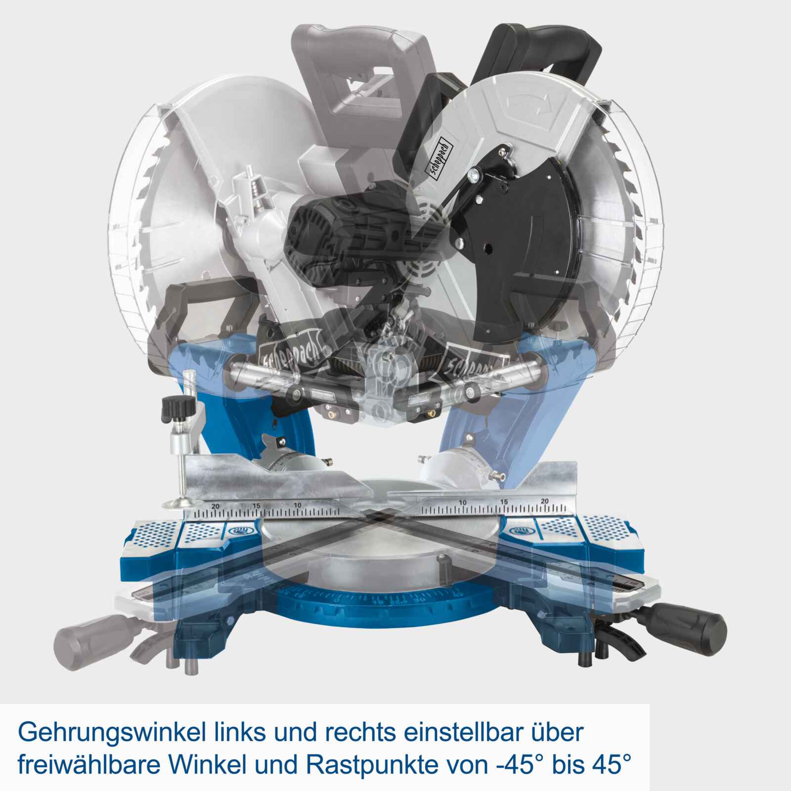 Scheppach preklopna potezna pila HM140L 305mm, fotografija 3