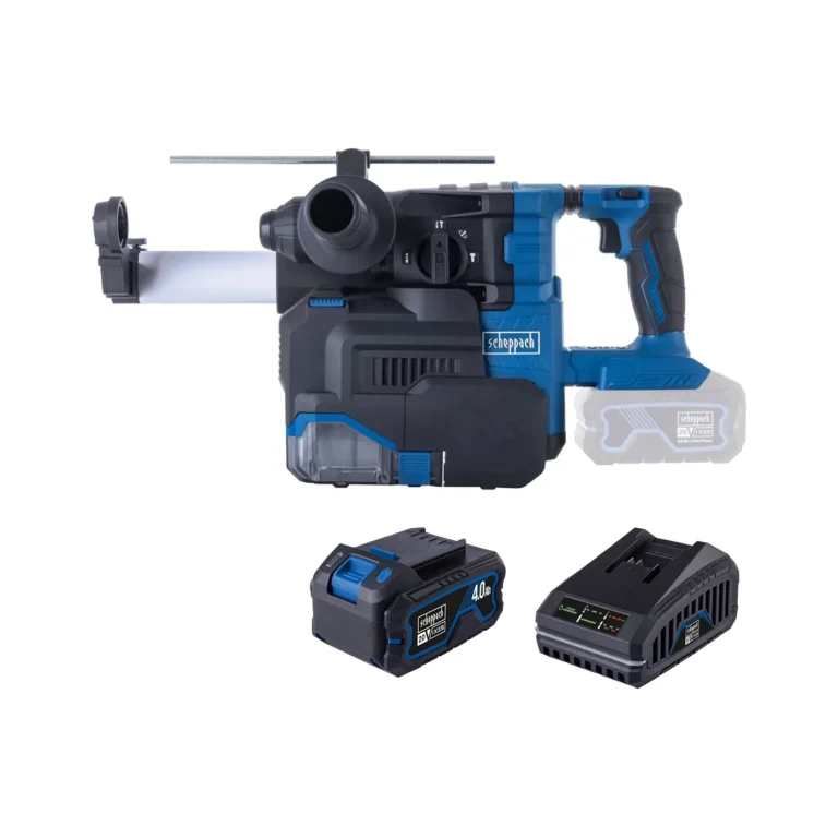Scheppach aku udarni čekić bušilica SDS+ sa usisivačem Brushless IXES BC-DH300DFS-XSS4