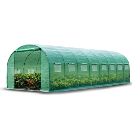 Expert montažni plastenik sa 8 prozora 8 x 3 x 2 m TunnelPRO