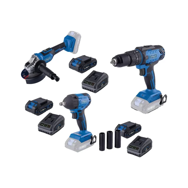 Scheppach aku set udarni odvijač aku udarna bušilica i aku ugaona brusilica Brushless IXES 6