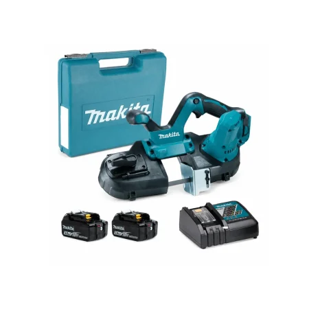 Makita – Akumulatorska tračna pila 18 V DPB181RFE, 2 × 3,0 Ah