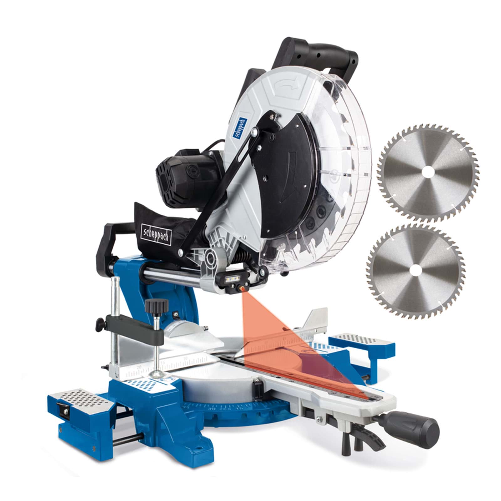 Scheppach preklopna potezna pila HM140L 305mm, fotografija 5