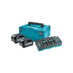 Makita - XGT Power set u koferu MAKPAC 3, BL4040x2, DC40RB 191U00-8