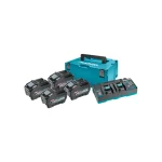 Makita - XGT Power set u koferu MAKPAC 3, BL4050Fx4, DC40RB 191U42-2