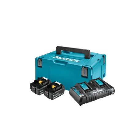 Makita - LXT Power set u koferu MAKPAC 3, BL1860Bx2, DC18RD 198077-8