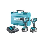 Makita - Akumulatorski set alata LXT DLX2180X - DTD153, DHP484