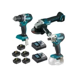 Makita - Akumulatorski set alata LXT DLXSET008A (DGA504, DDF484, DTD156)