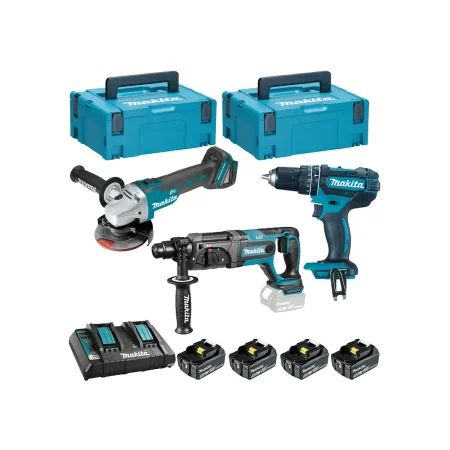 Makita - Akumulatorski set alata LXT DLXSET011 (DHR241, DHP482, DGA504)