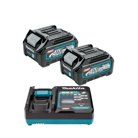 XGT Makita 40V - Startni set 2x akumulator XGT 2,5 Ah BL4025 i brzi punjač DC40RA