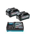 XGT Makita 40V - Startni set 2x akumulator XGT 4,0 Ah BL4040 i brzi punjač DC40RA