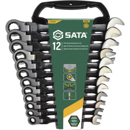 SET ZGLOBNIH VIL-OK KLJUČEVA SA ZUJALICOM 8-19 MM 12 KOMADA SATA ST08033