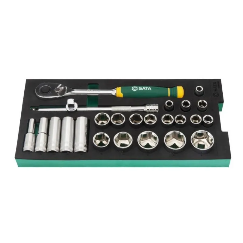 SET NASADNIH KLJUČEVA 1/2" 25 KOMADA SATA ST09004G