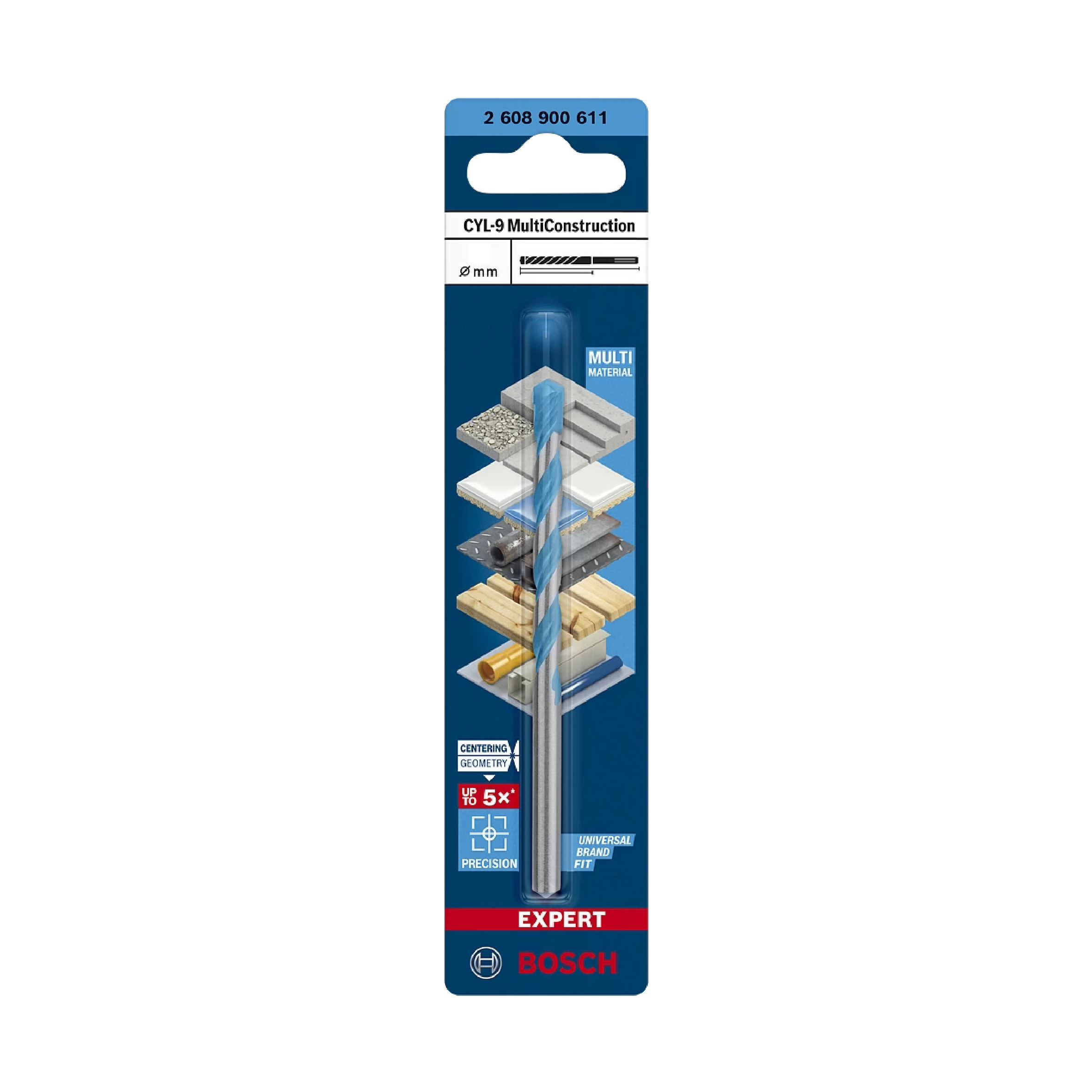 BORER MULTICONSTRUCTION 4x40/75 mm CYL-9 EXPERT