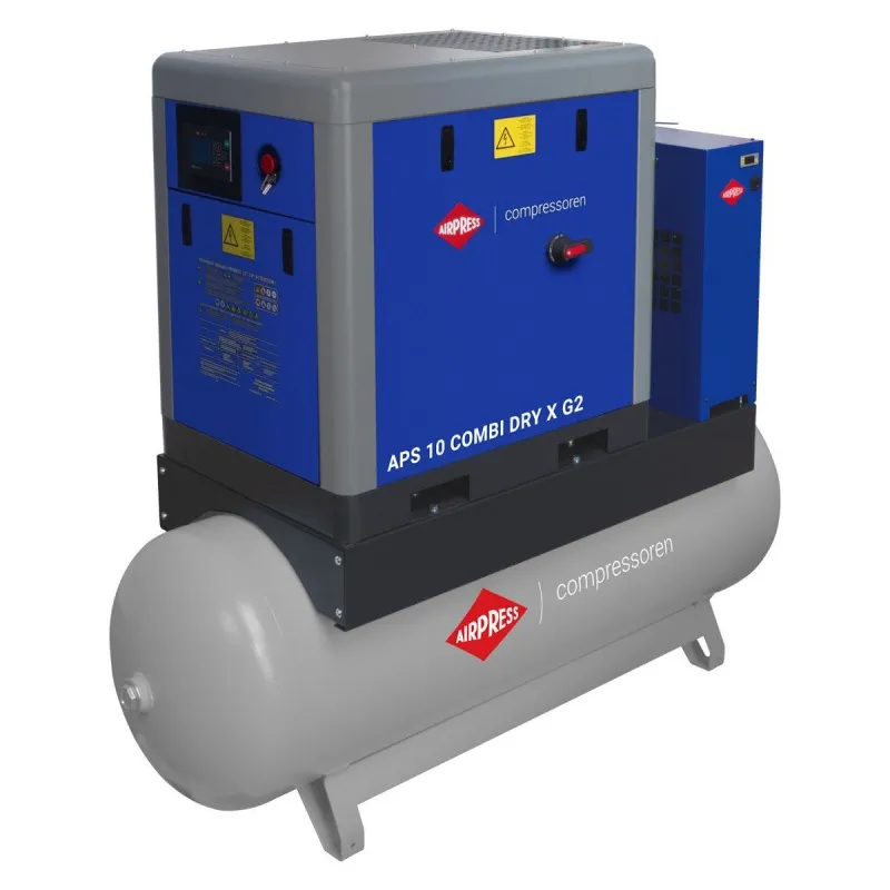 KOMPRESOR VIJČANI 500L APS X 10 COMBIDRY 7,5KW 10 BAR G2 AIRPRESS