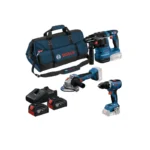 SET 3 ALATA GBH 18V-22 + GWS 18V-8 + GSR 18V-65 + 2x BATERIJE GBA 18V 4 Ah I PUNJAČ 18V-40 U TORBI BOSCH 0615A50094