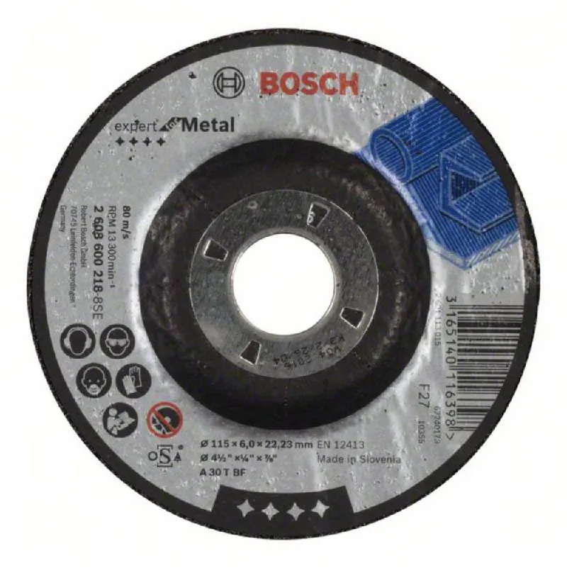 PLOČA BRUSNA 115x6 mm - BOSCH 2608603181 2608600218