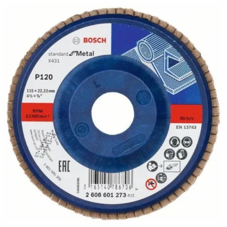 DISK BRUSNI LAMELNI 115 mm A120 ravni X431 - BOSCH
