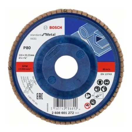 DISK BRUSNI LAMELNI 115 mm A80 ravni X431 - BOSCH