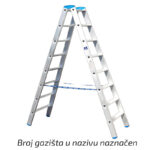 Ljestve duple 3m 12 gazišta