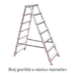 Ljestve duple 5 gazišta