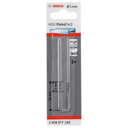 BORER HSS PointTec 1.0 mm BOSCH 2 kom 2608577153