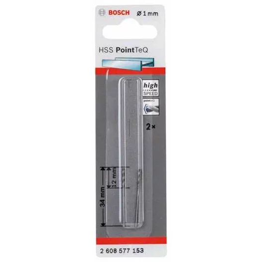 BORER HSS PointTec 1.0 mm BOSCH 2 kom 2608577153