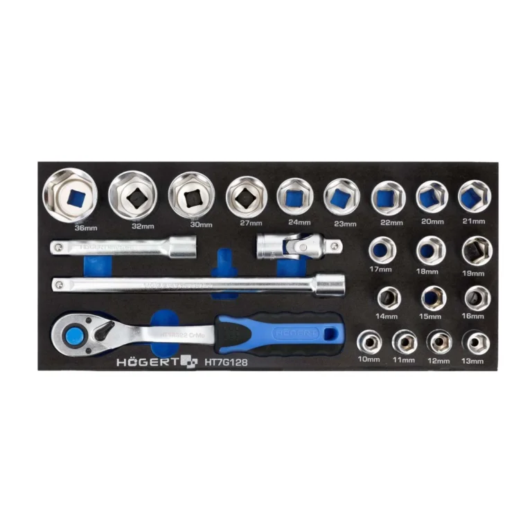 HOEGERT 23-dijelni set nasadnih ključeva 1/2” umetak za kolica HT7G128