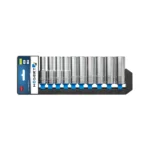 HOEGERT 10-dijelni set 6-ugaonih dugih nasadnih ključeva HT1A888 1/2″