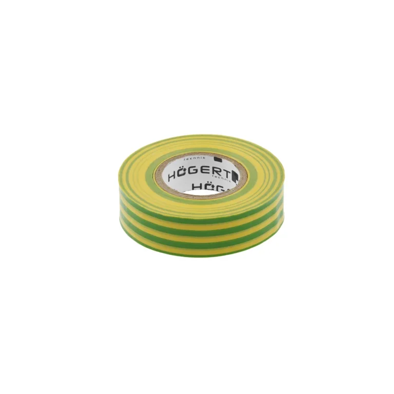 HOEGERT žuto-zelena PVC izolir traka HT1P286 20m