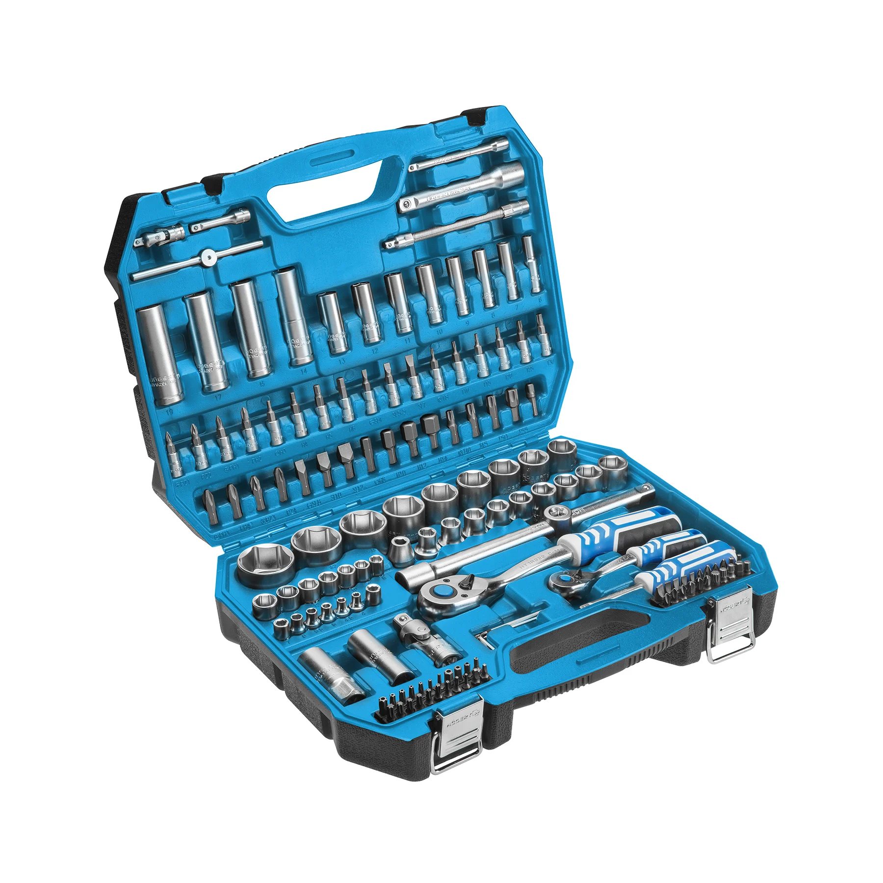 HOEGERT 144-dijelni set nasadnih ključeva 1/4″ i 1/2″ HT1R440