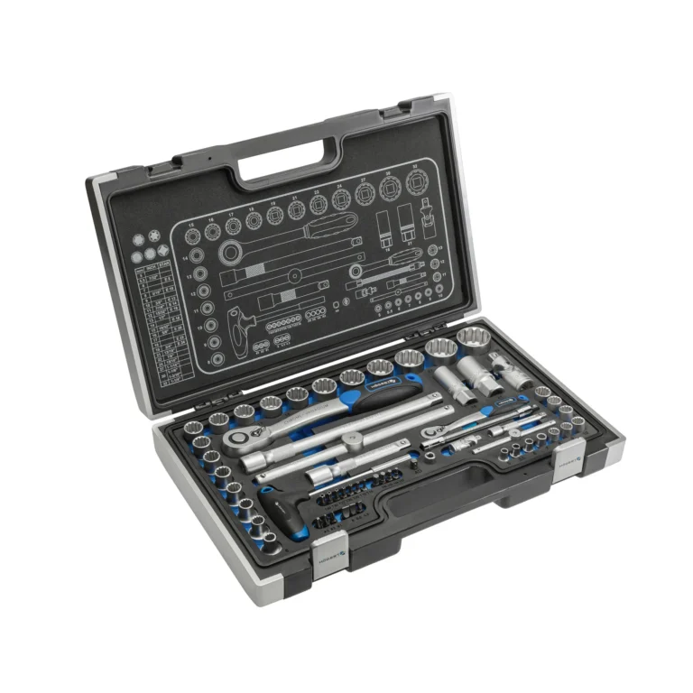 HOEGERT 60-dijelni set nasadnih ključeva 1/2 i 1/4 SPLINE HT1R470
