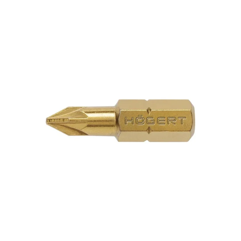 HOEGERT 5-dijelni set krstastih hrapavih bitova PZ1 S2 Tin HT1S384 25mm