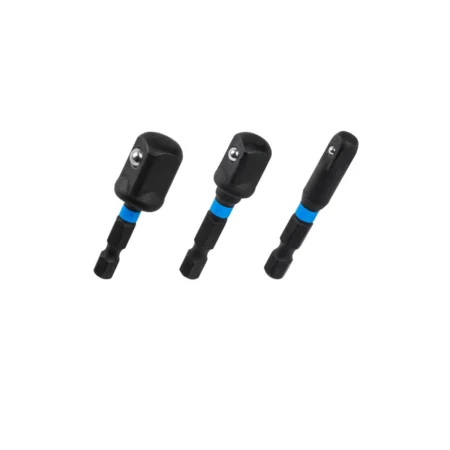 HOEGERT 3-dijelni set adaptera za nasadne ključeve 1/4″ 3/8″ 1/2″ IMPACT HT1S704