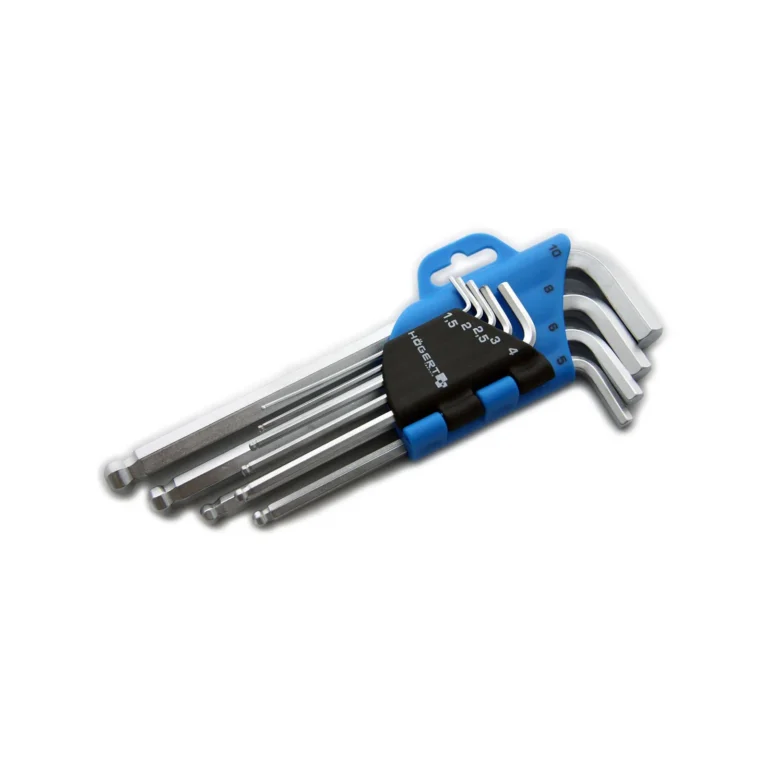 HOEGERT 9-dijelni set dugih imbusa HT1W804 1.5-10mm