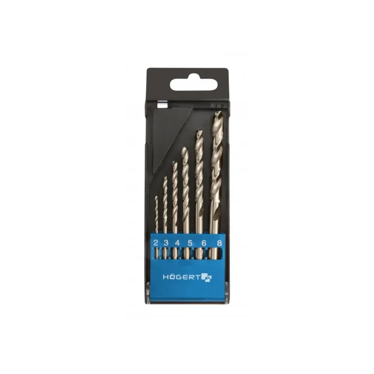 HOEGERT 5-dijelni set burgija za metal 2.0-8.0mm HT6D186