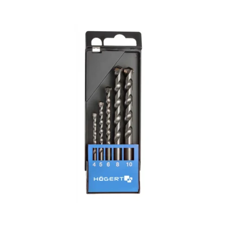HOEGERT 5-dijelni set burgija za beton 4.0-10.0mm HT6D378