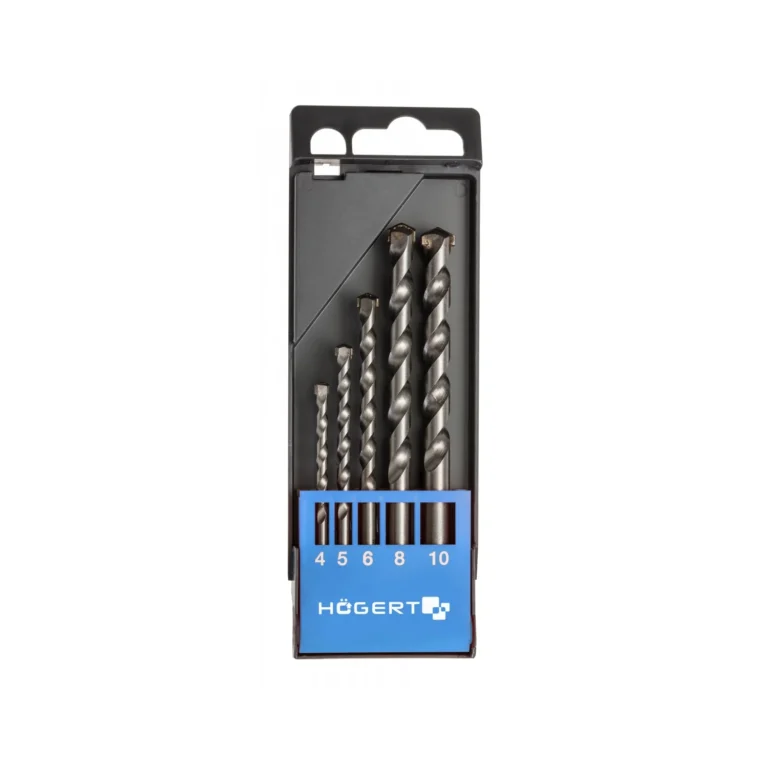 HOEGERT 5-dijelni set burgija za beton 4.0-10.0mm HT6D378