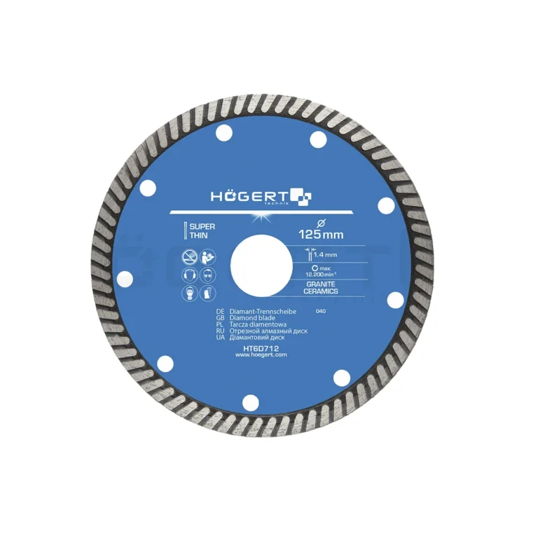 HOEGERT dijamantska rezna ploča za keramiku 125 x 1.4 mm HT6D712