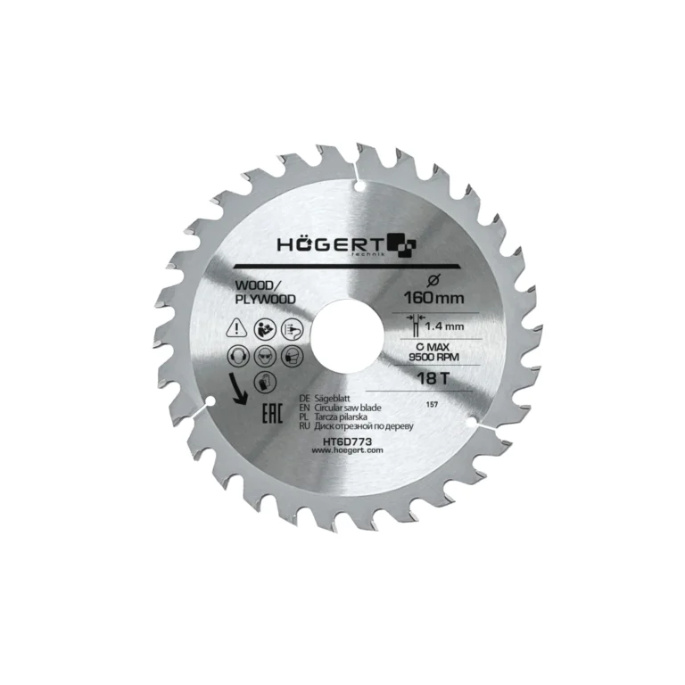 HOEGERT list kružne pile/cirkulara za drvo 160 mm 18 Z HT6D773
