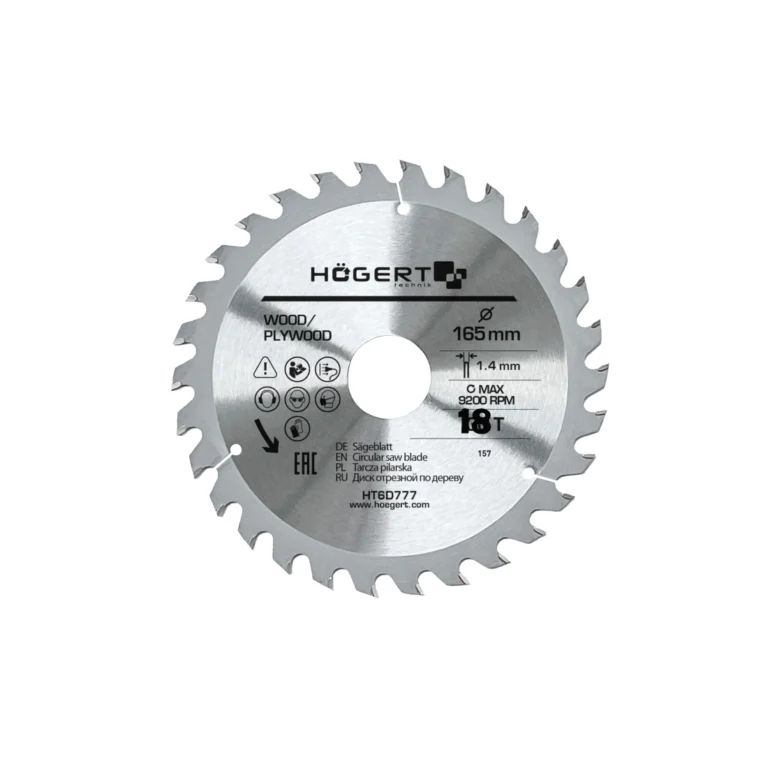 HOEGERT list kružne pile/cirkulara za drvo 165 mm 18 Z HT6D776