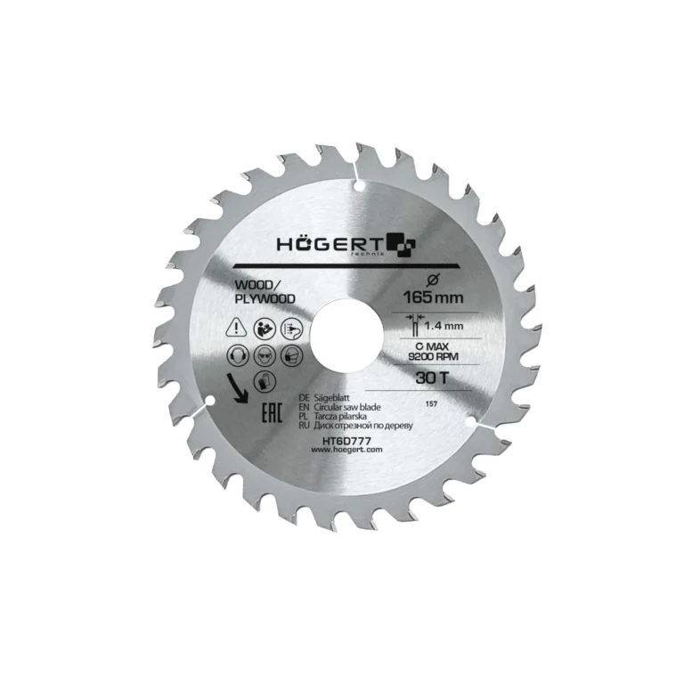 HOEGERT list kružne pile/cirkulara za drvo 165 mm 30 Z HT6D777
