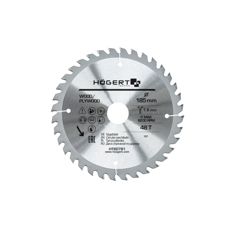 HOEGERT list kružne pile/cirkulara za drvo 185 mm 48 Z HT6D781