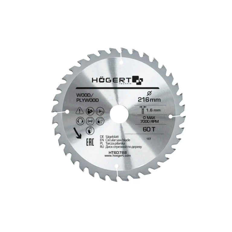 HOEGERT list kružne pile/cirkulara za drvo 216 mm 60 Z HT6D788