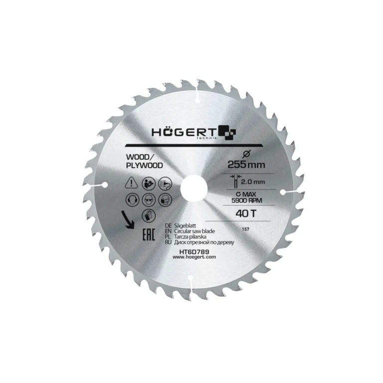 HOEGERT list kružne pile/cirkulara za drvo 255 mm 40 Z HT6D789