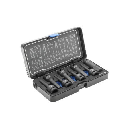 HOEGERT 8-dijelni set udarnih nasadnih IMBUS ključeva 1/2 CrMo HT6R004