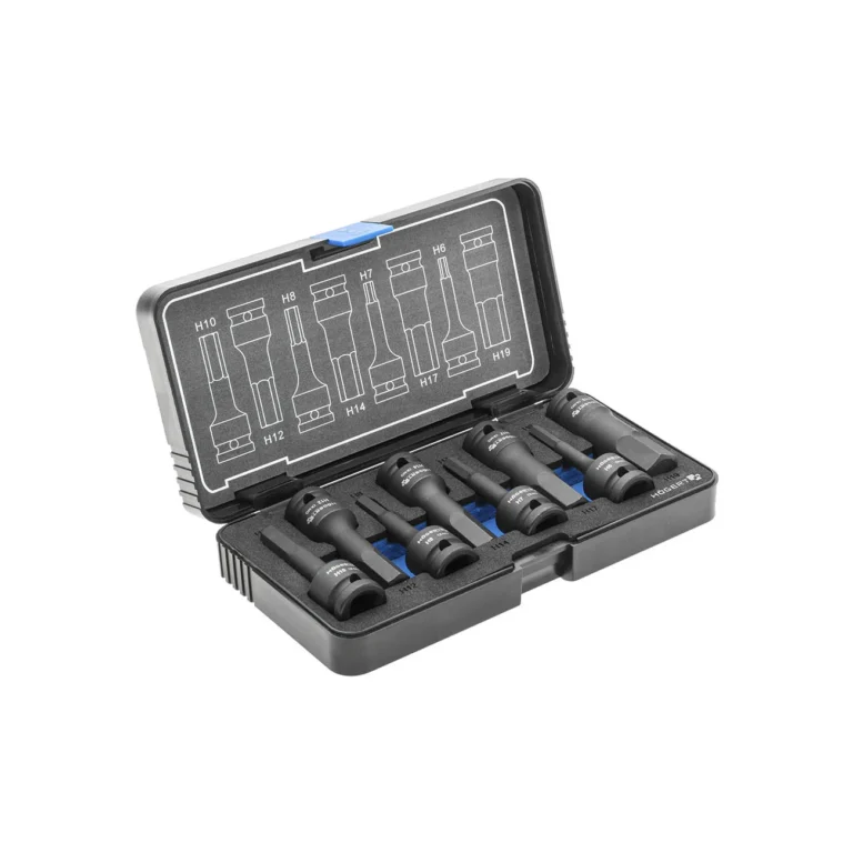 HOEGERT 8-dijelni set udarnih nasadnih IMBUS ključeva 1/2 CrMo HT6R004