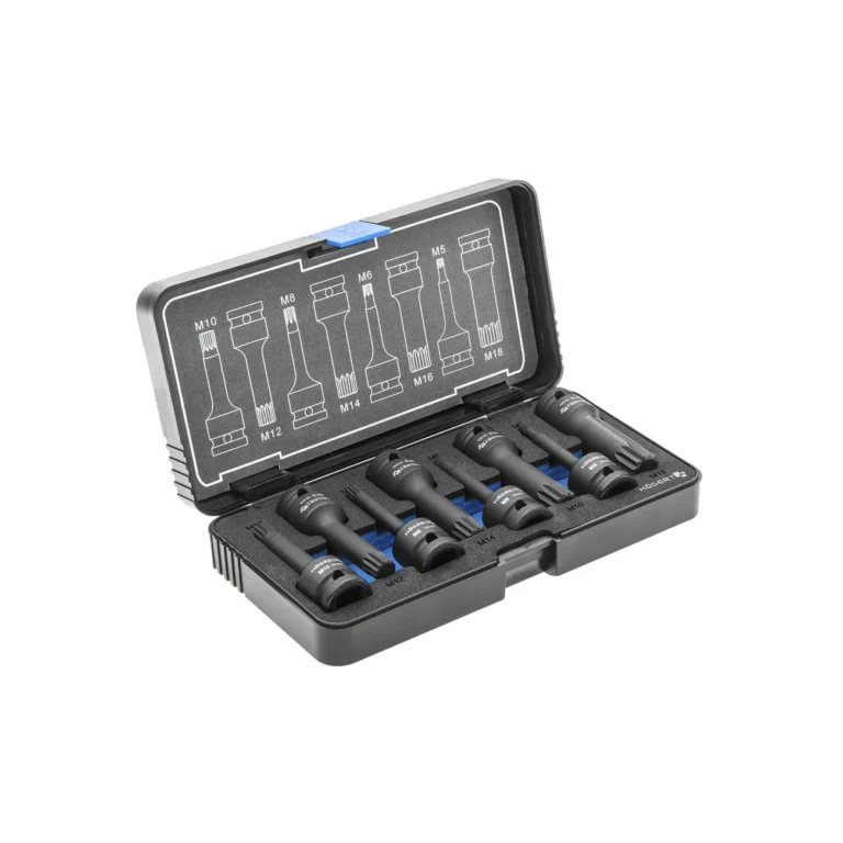 HOEGERT 8-dijelni set udarnih nasadnih SPLINE ključeva 1/2 CrMo HT6R006
