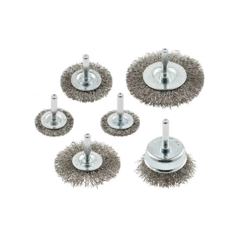 HOEGERT 6-dijelni set četki čeličnih 6 mm 37-57 mm HT7D744